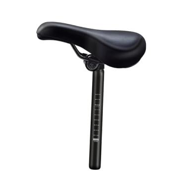 Imagem de Baoblaze Substituição de selim de bicicleta, almofada de assento de bicicleta de equilíbrio prático, Saddle W 27.2mm Post