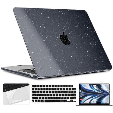 Imagem de TWOLSKOO Capa para M4 MacBook Air de 13,6 polegadas, versão 2025-2022, M4, A3240, M3, A3113, M2, A2681, capa rígida de plástico, filme trackpad, capa de teclado e película de tela para MacBook Air de