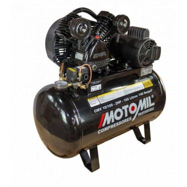 Imagem de Compressor 140lbs 2hp Trifásico 220-380v Cmv-10-100 Motomil