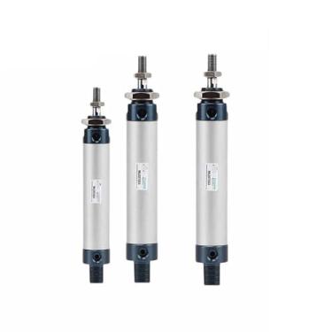 Imagem de Cilindros pneumáticos de ar de dupla ação MAL Mini furo MAL16 MAL20 25 32 40 mm Curso 10 15 20 25 30 40 50 55 60 75 100 1 peça (curso de 65 mm, furo 16 mm)