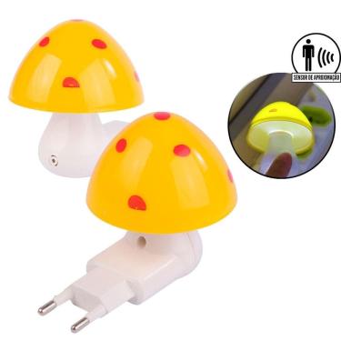 Imagem de Luminária de Tomada Bivolt Cogumelo - Tudo em Caixa