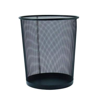 Imagem de Lixeira de Metal 16L Aramado Preto - Tudo em Caixa