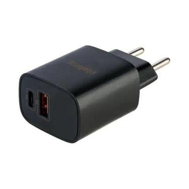 Imagem de Fonte Carregador Celular AC/DC FONTE USB PRETO EC 11 POWER 20W - INTEL