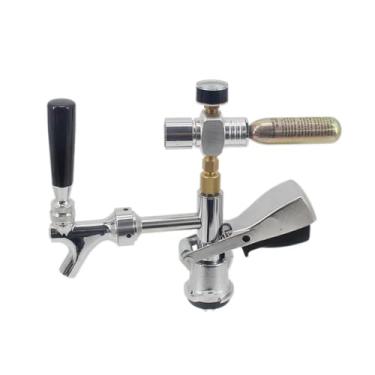 Imagem de Fabricação caseira de cerveja Portable Type S Coupler On US Standard Beer Faucet and Mini Co2 Regulator For Mini Keg Barrel and Commercial Beer Keg Brand New Acessórios para vinho(A)