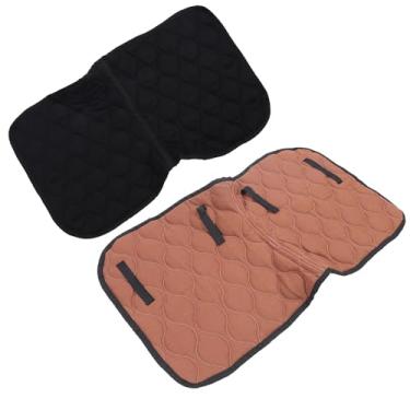 Imagem de Almofada de Sela para Cavalos, Almofada de Thush Sela, Longa Sela No Banco de Cavalgadas, Confortável Equipamento de Pano de Sela para Pular para Pular Treinamento (Café e preto)
