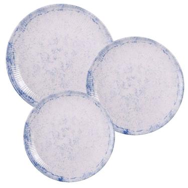 Imagem de Aparelho De Jantar Jogo Pratos Kit 18 Pçs Maragogi Porcelana