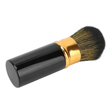 Imagem de ZJchao Escova Retrátil Composição, Cabelo Retrátil Fibra Escova de Kabuki de Kabuki Com Tampa para o Artista Composição (Preto)