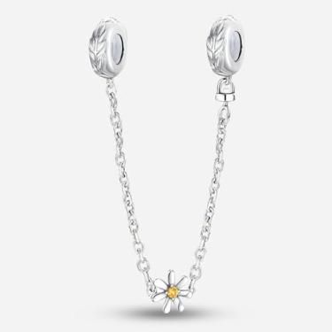 Imagem de 1 peça, corrente de segurança de trevo em U, prata, berloque, adequada para mulheres, faça você mesmo, joias e roupas diárias, joias combinando, decoração para mulheres, presente para mamãe, 60mm