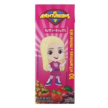 Imagem de Bebida Mista Adoçada Tutti Frutti Os Aventureiros 200ml