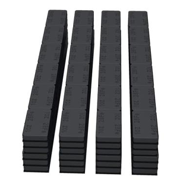 Imagem de MIKKUPPA Pesos de roda pretos - 28.3 g (144 peças, 4,082.3 g/caixa) perfil baixo, fácil de descascar, adesivo em pesos de pneus para carros, caminhões, SUVs, motocicletas, carros RC, qualidade OEM