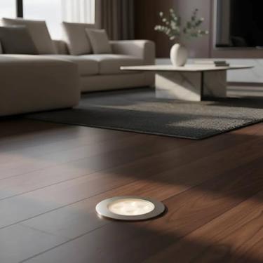 Imagem de 2 Balizador Spot Led Embutir Chão Piso 7w 3000k Bivolt Branco Quente