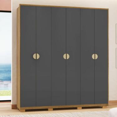 Imagem de Kit Guarda Roupa E Cômoda Sapatelira Bali Nature Alasca