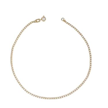 Imagem de Pulseira Feminina Grumezinha 19 Cm Ouro 18k 750 Garantia 1 Cm 1 Cm Amarelo 19 Cm