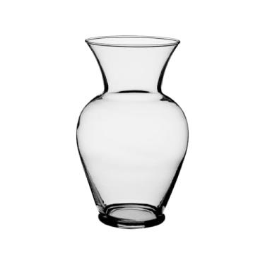 Imagem de Vasos de vidro de urna clássica transparente de 23 cm para vaso de flores, buquês, centro de mesa ou grande arranjo floral, decoração de casa, evento de casamento, 1 peça