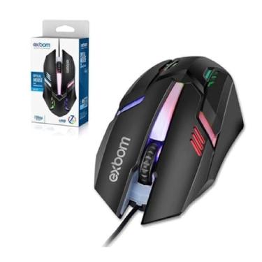 Imagem de Mouse Gamer USB Led RGB 1200DPI MS-62 EXBOM