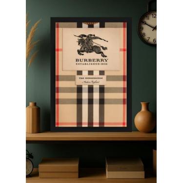 Imagem de Quadro Burberry The Kensington com Vidro e Moldura Preta Tamanho:21cm 