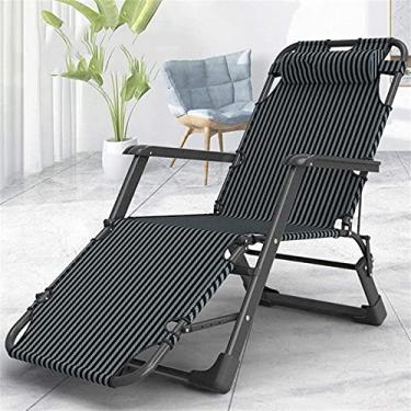 Imagem de YYBOES Móveis Varanda Escritório Cadeira Relaxante Zero Gravity Lounge Cadeira Larga Apoio de Braço Ajustável com Apoio de Cabeça e Almofada, Exterior Interior Pátio Piscina