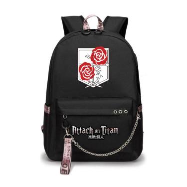 Imagem de Mochila Attack on Titans Levis Ackermans Cartoon Kids