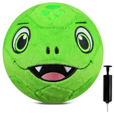 Imagem de BYAOSUN Bola de futebol silenciosa tamanho 3, bolas de futebol de pelúcia superleves e macias para crianças, crianças de 1 a 3 e 3 a 8 anos, criadas para dentro de sua casa e quintal