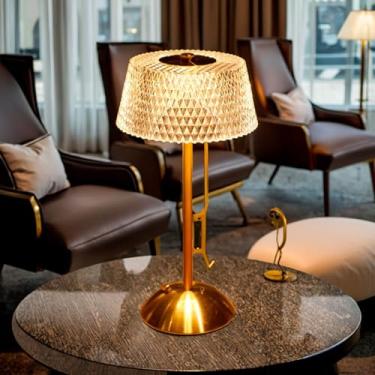 Imagem de Luminária Abajur de Mesa Led 3 Cores Recarregável-Premium