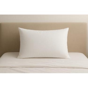 Imagem de Travesseiro Adulto Premium Hipercal 200 Fios 70x50cm Silicone Hipoalergênico Macio 500gr Branco