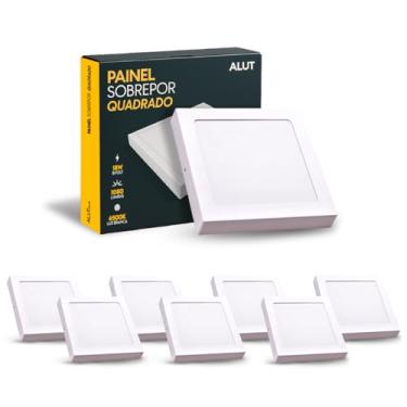 Imagem de Kit Painel Led Plafon Easy 18w 6500k Branco Frio Bivolt sobrepor Quadrado Alut By Avant (8)