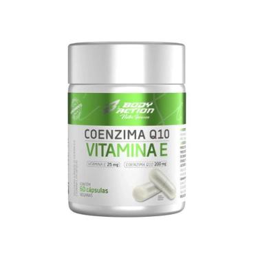 Imagem de Coenzima Q10 + Vitamina E 60 Cápsulas Bodyaction, Sem Sabor