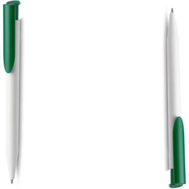 Imagem de Caneta Esferográfica Retrátil, Plástica, Escrita Azul, 10 Unidades (Kit 2 verde)