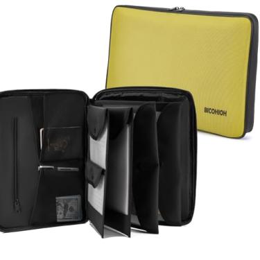 Imagem de Bolsa de documentos portátil, organizador de documentos importante, pasta de arquivo para documentos importantes, fichário de emergência, certidões de nascimento, cartões de segurança social