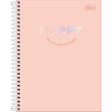 Imagem de Caderno Happy Colors ESPIRAL Colegial TILIBRA - 10M 160 Folhas (Laranja)
