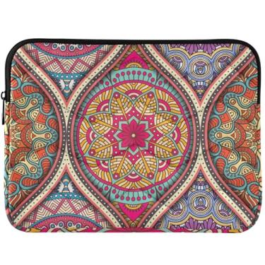 Imagem de Capas para laptop mandala florescendo fofas capas para laptop universais 13-14 polegadas acessórios de computador para MacBook Pro capa de 13 polegadas