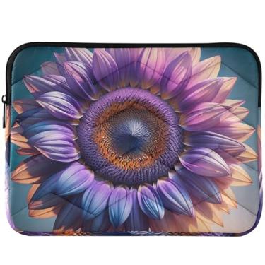 Imagem de Capa protetora para laptop com girassol vibrante lavanda para MacBook Pro 14 polegadas, acessórios de computador universal de 13 a 14 polegadas