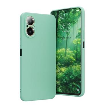 Imagem de Capinha Silicone Premium para Realme C67 – Interior Aveludado, Proteção de Câmera e Toque Macio Antichoque (Menta)
