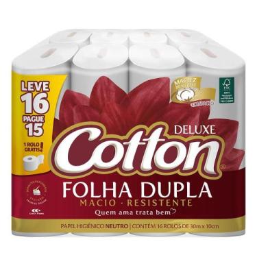 Imagem de Papel Higienico Cotton Compact 30m Leve 16 Pague 15