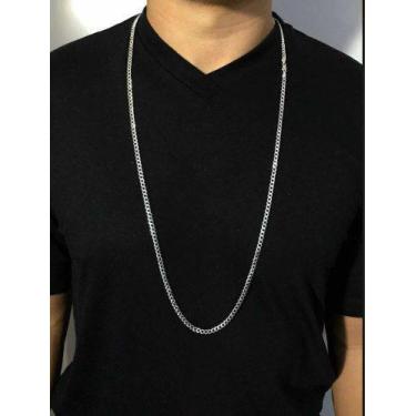 Imagem de Corrente Grumet Masculina Prata Maciça 925 100 Cm - Lojas La&Ny, 100, 
