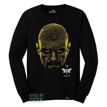 Imagem de Camiseta Manga Longa Heisenberg Breaking Bad Camisa Série - KING OF GE