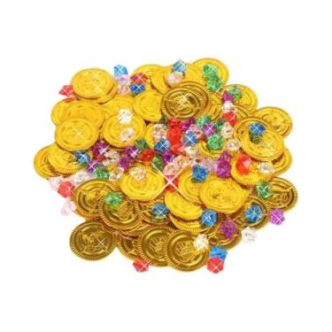 Imagem de Fantasia De Pirata Para Crianças Com Acessórios, Moedas De Ouro, Joias