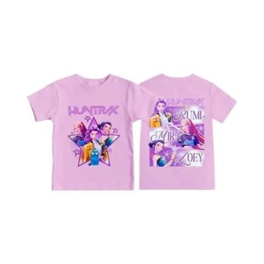 Imagem de Camiseta Infantil Kpop Demon Hunters Com Estampa Gráfica De Filme De V