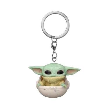Imagem de Chaveiro De PVC Obi-Wan Kenobi Baby Yoda Boba Fett, Figura De Bolso, B