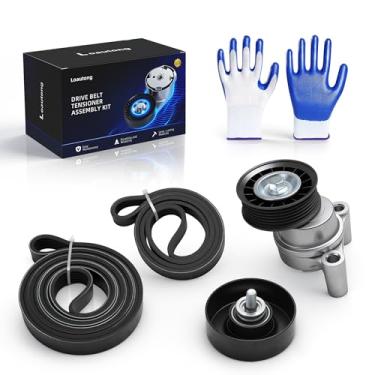 Imagem de Loautong Kit de polia tensora de correia de transmissão para Chevy Avalanche/Express/Silverado 1500 HD/Suburban 1500/Tahoe, para GMC Canyon/Savana/Sierra, para Cadillac Escalade, para Hummer H2/H3