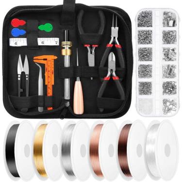 Imagem de Kit de fabricação de joias Thrilez Wire Wrapping com ferramentas e des