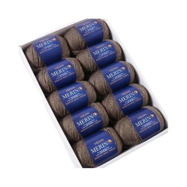 Imagem de Fio De Lã Fina De 500g Para Tricô Artesanal DIY Moda Outono Inverno Pa