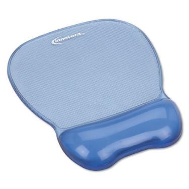 Imagem de Innovera Mouse pad de gel com descanso de pulso, base antiderrapante, 21 x 23 cm, azul (51430) Innovera