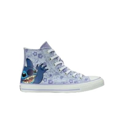 Imagem de Tênis All Star Converse Chuck Taylor Disney Stitch Cano Alto - Azul