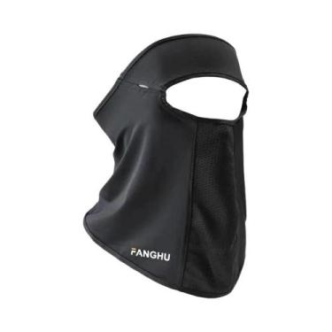 Imagem de Máscara Facial Completa Respirável Anti-UV Em Seda Gelada Com Proteção