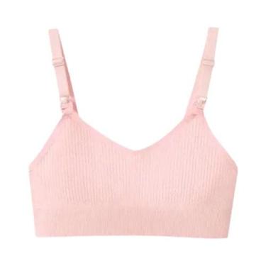 Imagem de Sutiã De Amamentação Confortável Para Mulheres, Sem Aros, Anti-Flacide