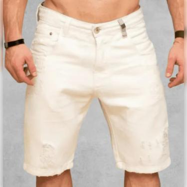 Imagem de Bermuda Masculina Jeans Destroyed Sagitta-Masculino