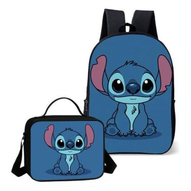 Imagem de Mochila e Lancheira Termica Escolar Infantil Estampa Lilo Ohana Lançam
