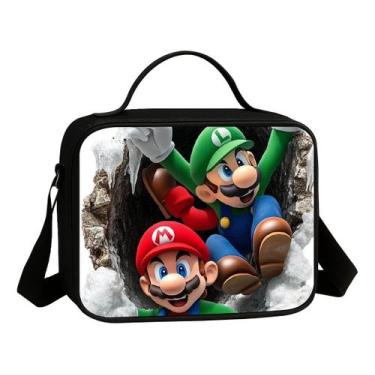 Imagem de Lancheira Termica Avulsa Escolar Infantil Estampa Brosss Game Jogo Mar