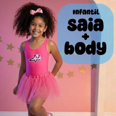Imagem de Conjunto Saia e Body Infantil Rosa Estrela (Emily Vick) Dos Rosa, Rosa